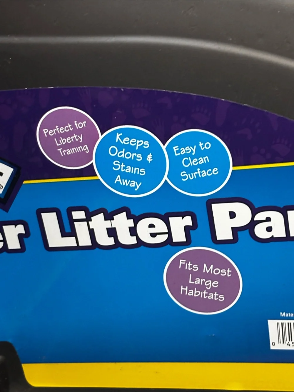 Super Pet Small Animal Gray Large Hi-Corner Litter Pan